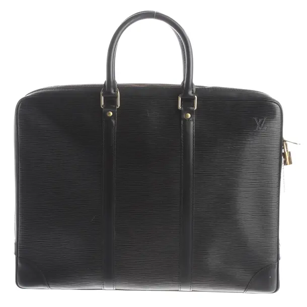 Laptoptasche, in Schwarz, Leder, Louis Vuitton