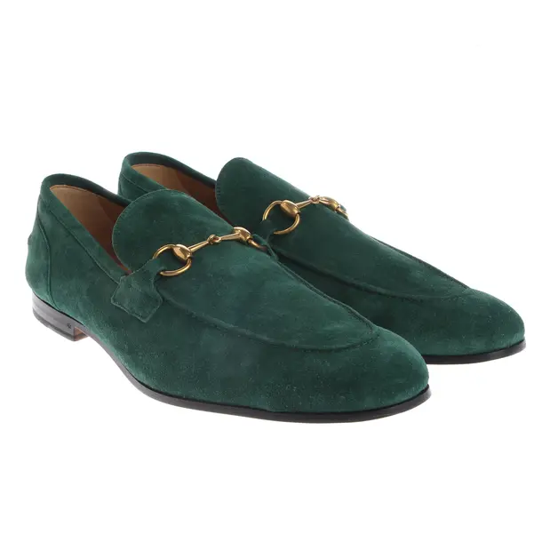 Loafers, in Green, Gucci