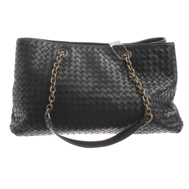 Shoulder Bag, in Black, Leather, Bottega Veneta