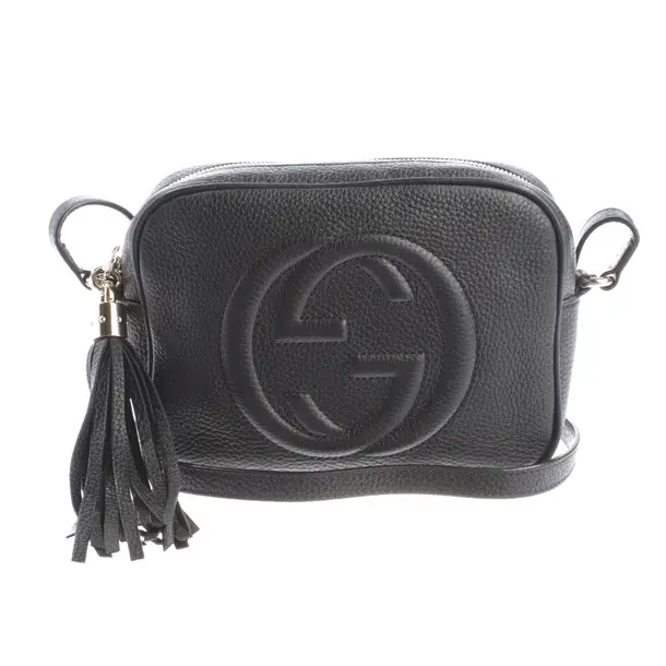 Schultertasche, in Schwarz, Leder, Gucci