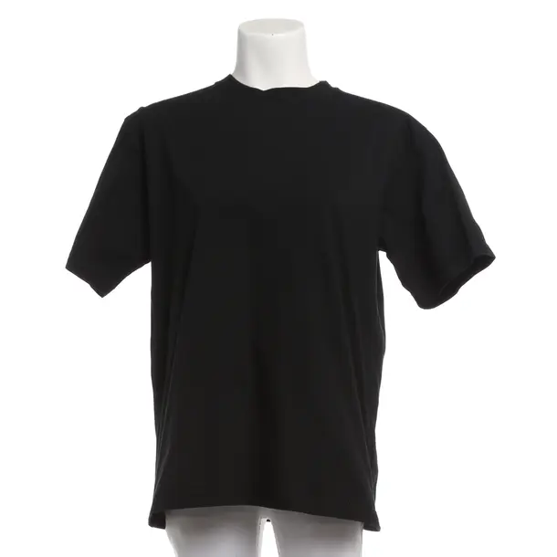 Shirt, in Black, Cotton, Off-White