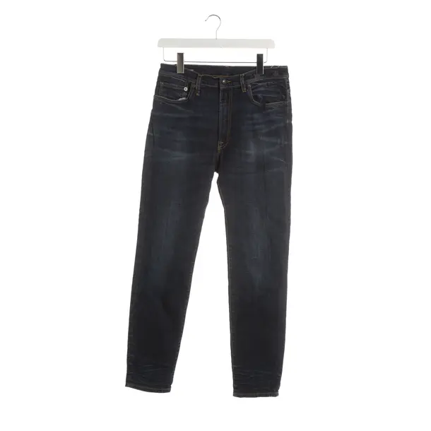 Straight Fit Jeans, in Navy, Cotton, R13
