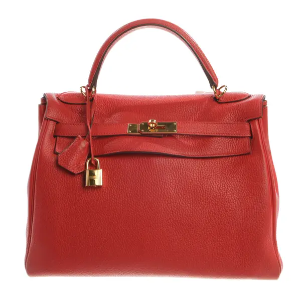 Handtasche, in Rot, Leder, Hermès