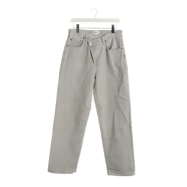 Straight Fit Jeans, in Light Gray, Cotton, Agolde