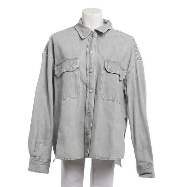 Jeanshemd, in Hellgrau, Baumwolle, Agolde