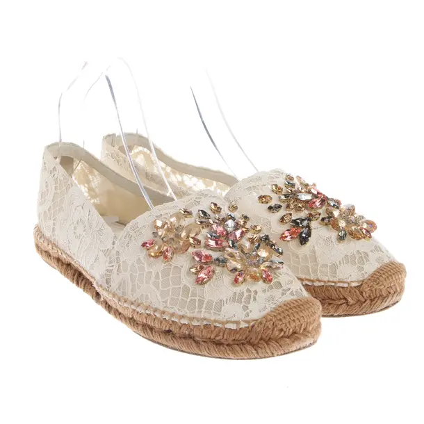 Espadrilles, in Cream, Dolce & Gabbana