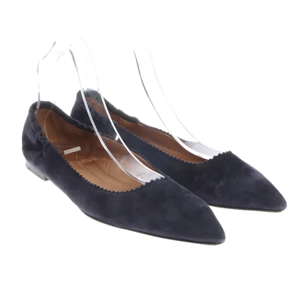 Ballet Flats, in Navy, Pomme d´or