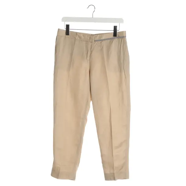 Hose, in Beige, Leinen, Fabiana Filippi