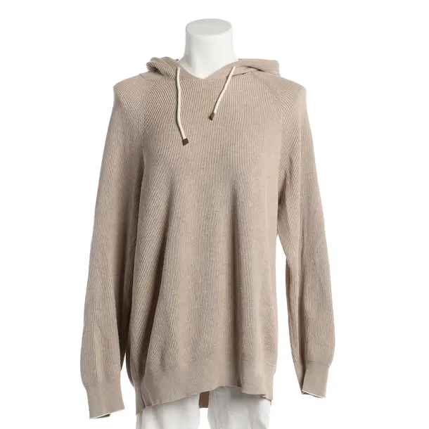 Jumper, in Beige, Cotton, Brunello Cucinelli