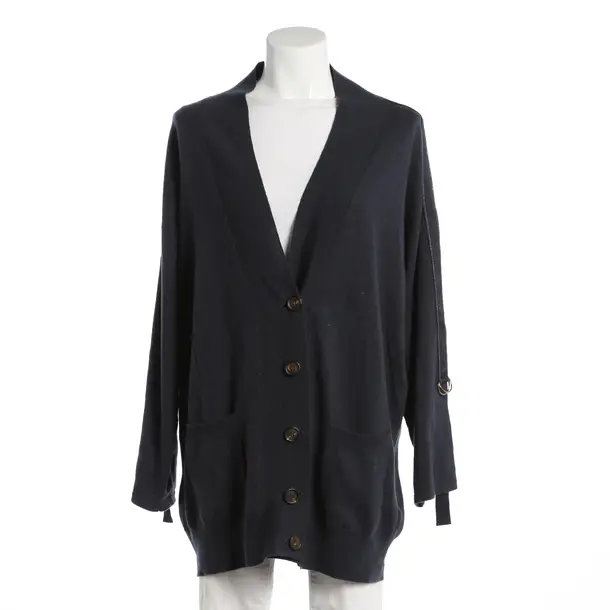 Cardigan, in Navy, Cashmere, Brunello Cucinelli