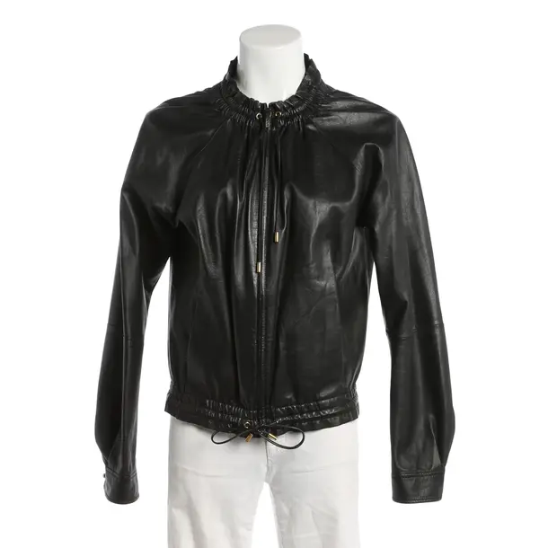 Giacca in pelle, in Nero, Pelle, Gucci