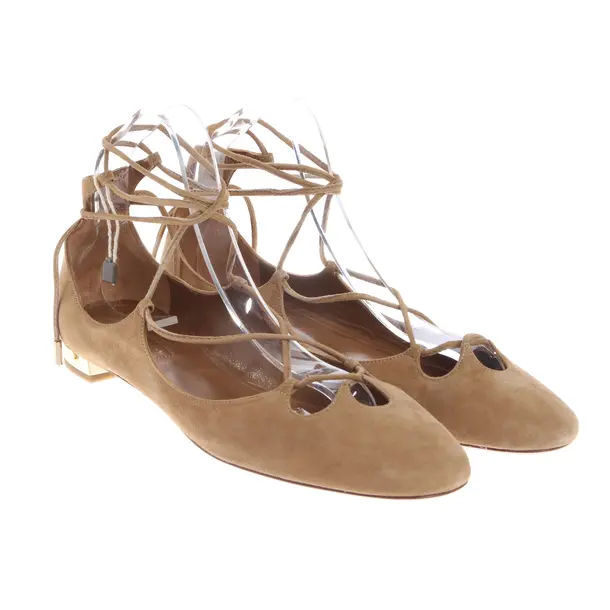 Ballet Flats, in Brown, Aquazzura