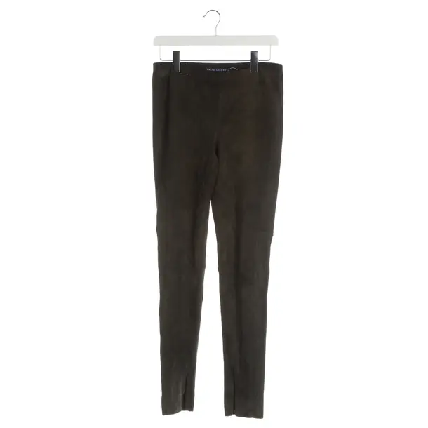 Pantaloni, in Verde scuro, Pelle, Polo Ralph Lauren