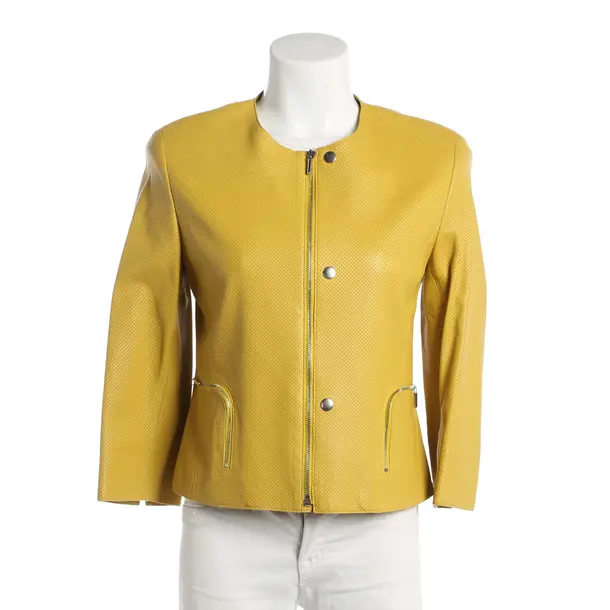LeatherJacket, in Yellow, Leather, Akris