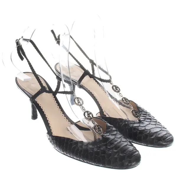 Slingbacks, in Schwarz, Giorgio Armani