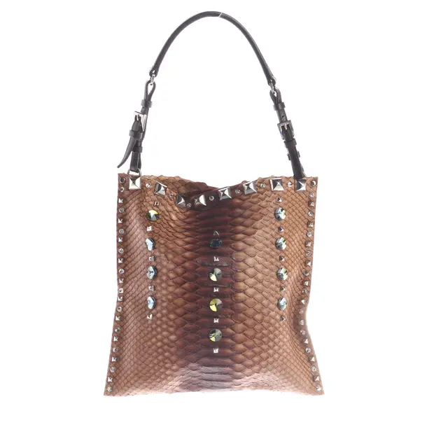 Handbag, in Light Brown, Leather, Prada