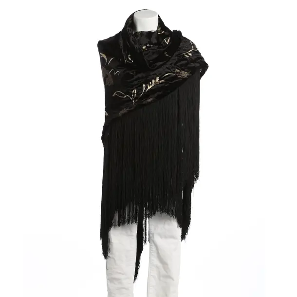 Scarf, in Black, Polyester, Giorgio Armani