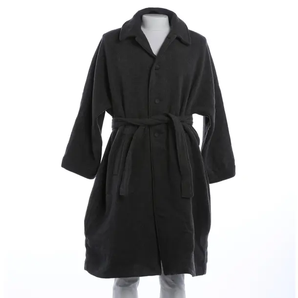 Overcoat, in Gray, Cotton, American Vintage