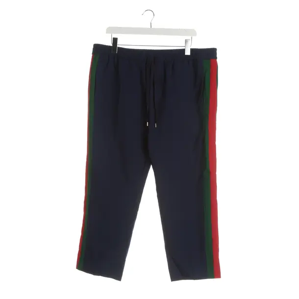 Pants, in Navy, Wool, Gucci