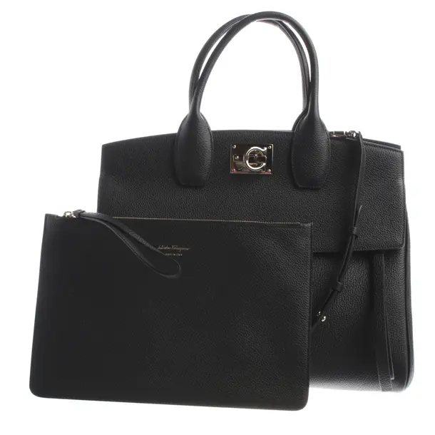Borsetta, in Nero, Pelle, Salvatore Ferragamo