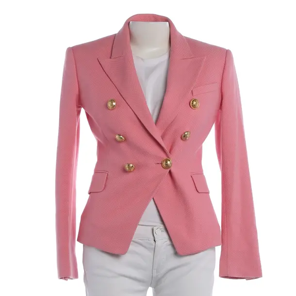 Blazer, in Rosa chiaro, Cotone, Balmain