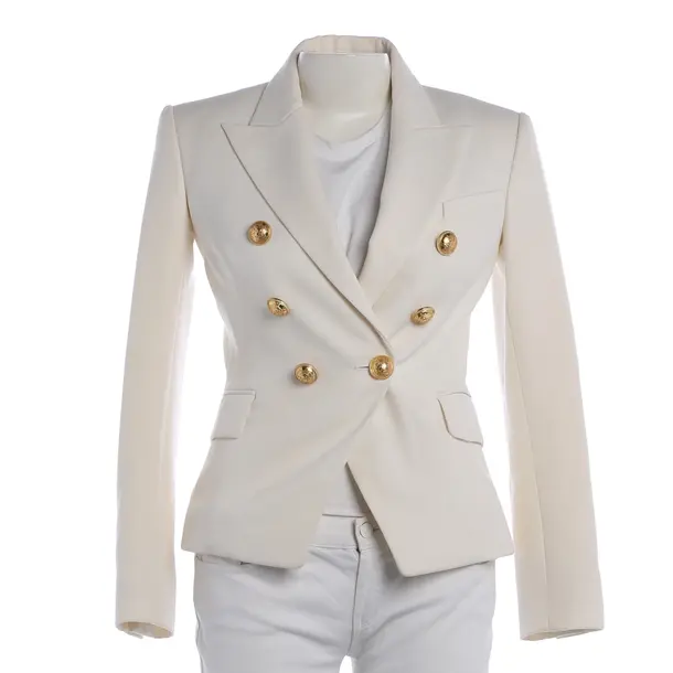 Blazer, in Beige, Wool, Balmain