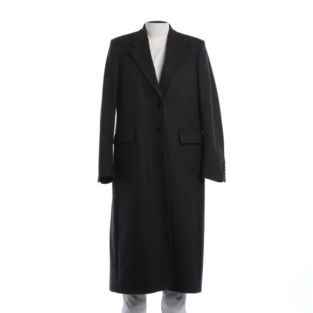 Mid-Season Coat, in Gray, Wool, Dries van Noten