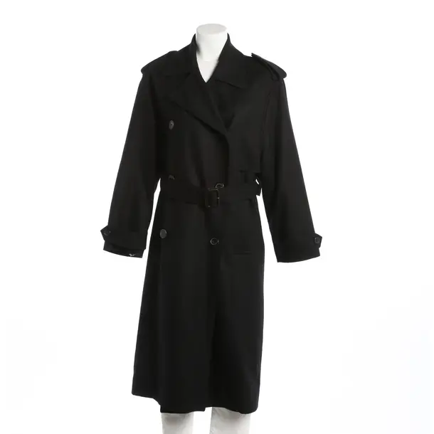 Cappotto mezza stagione, in Nero, Lana, Saint Laurent