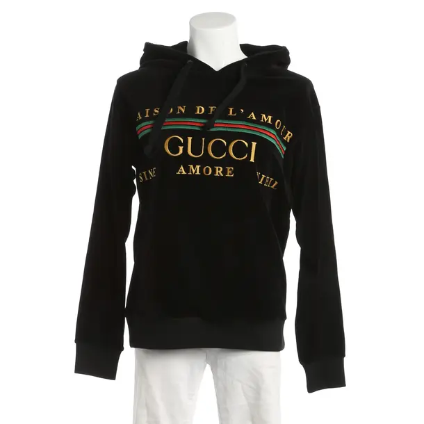 Hoodie, in Schwarz, Baumwolle, Gucci