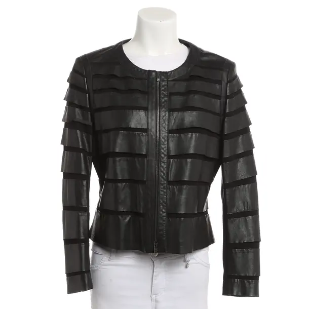 Giacca in pelle, in Nero, Pelle, Riani