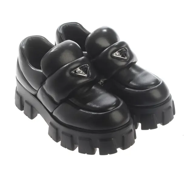 Loafers, in Schwarz, Prada