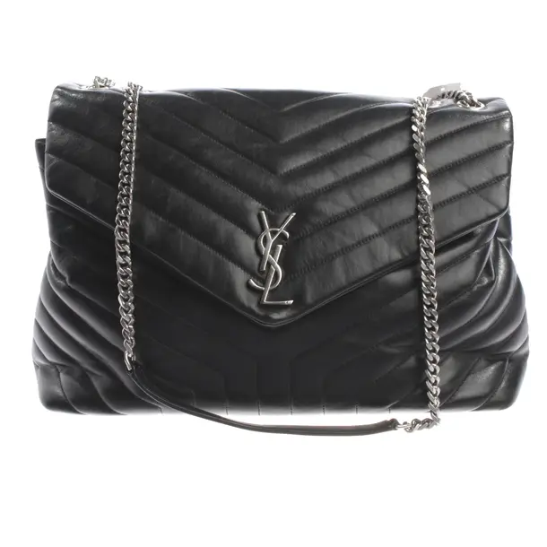 Schultertasche, in Schwarz, Leder, Saint Laurent