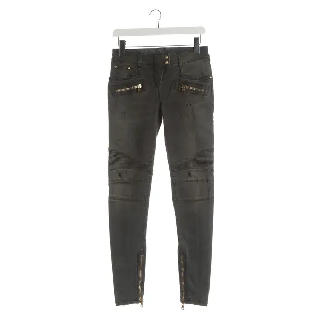 Jeans Slim Fit, in Grau, Baumwolle, Balmain
