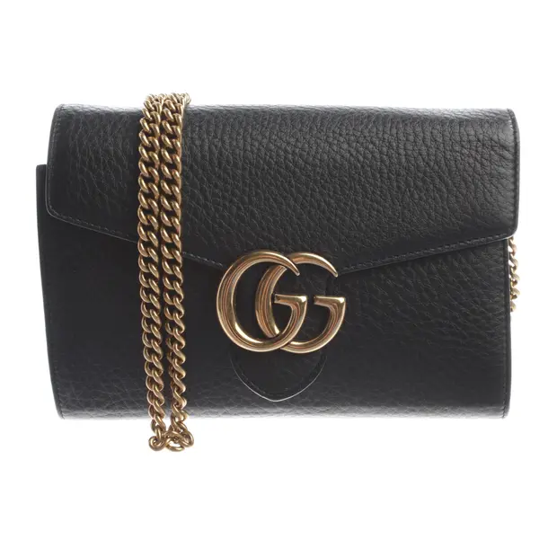 Abendtasche, in Schwarz, Leder, Gucci