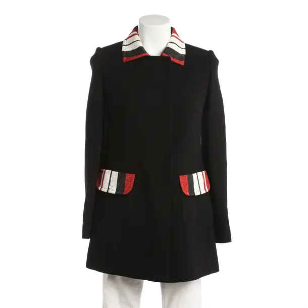 Mid-Season Coat, in Black, Wool, Dolce & Gabbana