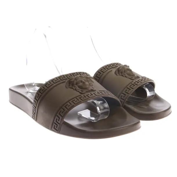 Slides, in Olive Green, Versace