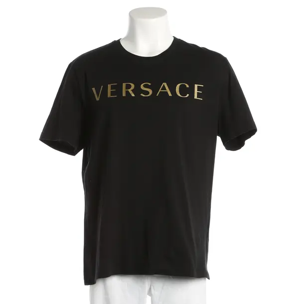 T-Shirt, in Schwarz, Baumwolle, Versace