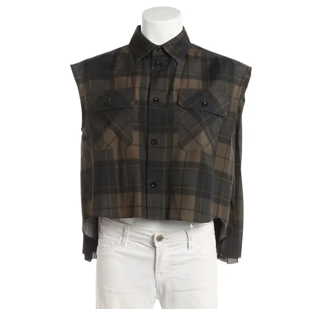 Bluse, in Grau, Viskose, Sacai