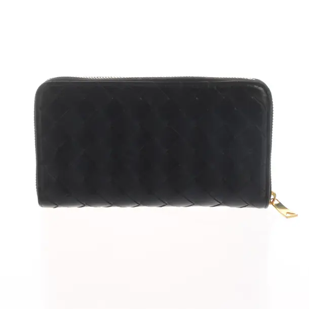 Wallet, in Black, Leather, Bottega Veneta