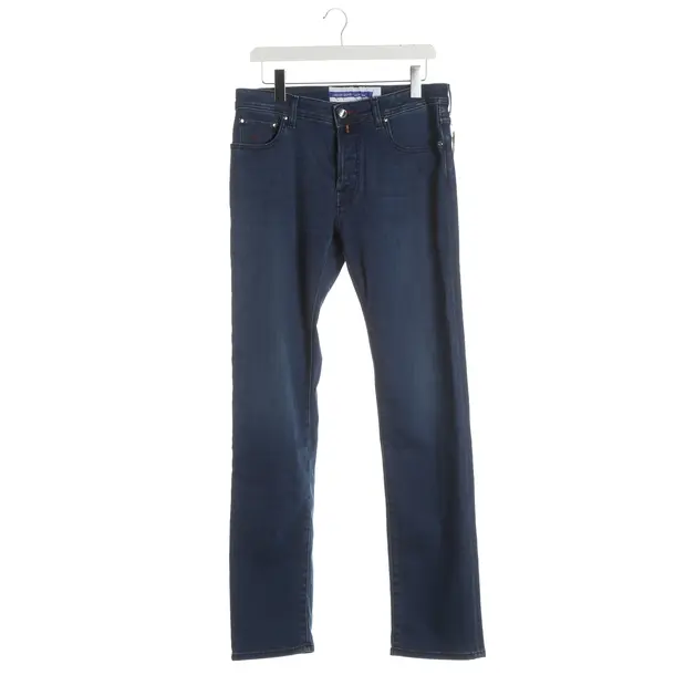 Straight Fit Jeans, in Blue, Cotton, Jacob Cohen