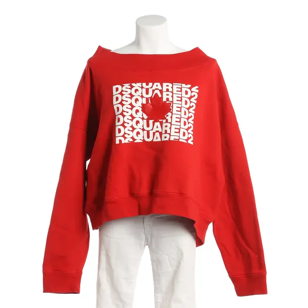 Sweatshirt, in Red, Cotton, Dsquared