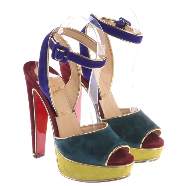 Heeled Sandals, in Multicolored, Christian Louboutin