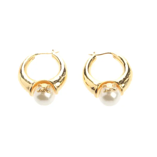 Earrings, in Gold, Metal (metallic, metallized), Céline