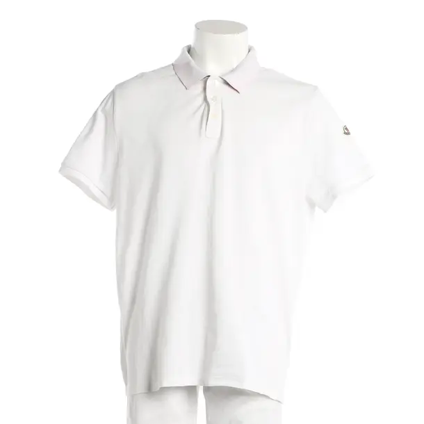 Polo Shirt, in White, Cotton, Moncler