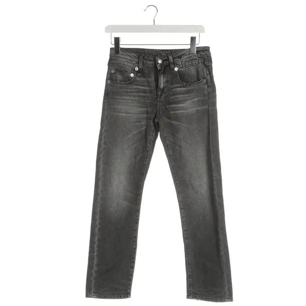 Jeans Straight Fit, in Grau, Baumwolle, R13