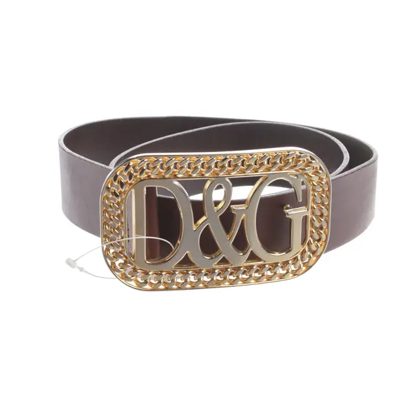 Belt, in Dark Brown, Leather, Dolce & Gabbana
