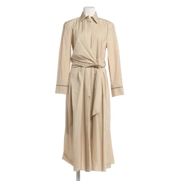 Dress, in Beige, Cotton, Brunello Cucinelli