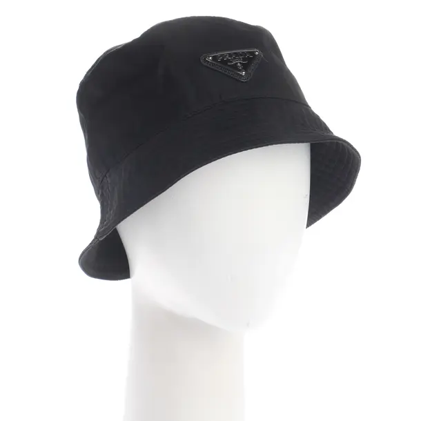 Hat, in Black, Polyester, Prada