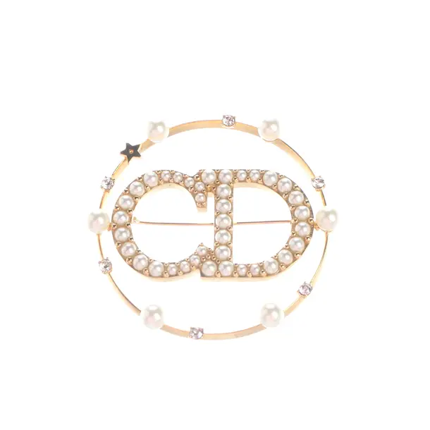 Brooch, in Gold, Metal (metallic, metallized), Dior
