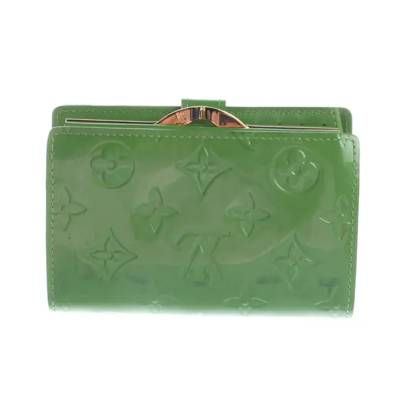 Wallet, in Green, Leather, Louis Vuitton